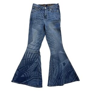 Wrangler X Womens 28x32 Lainey Wilson Jeans Rockstar Bell Bottoms Flare Cowgirl